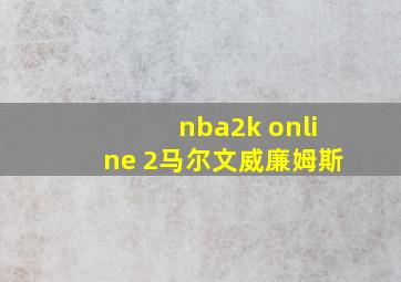 nba2k online 2马尔文威廉姆斯